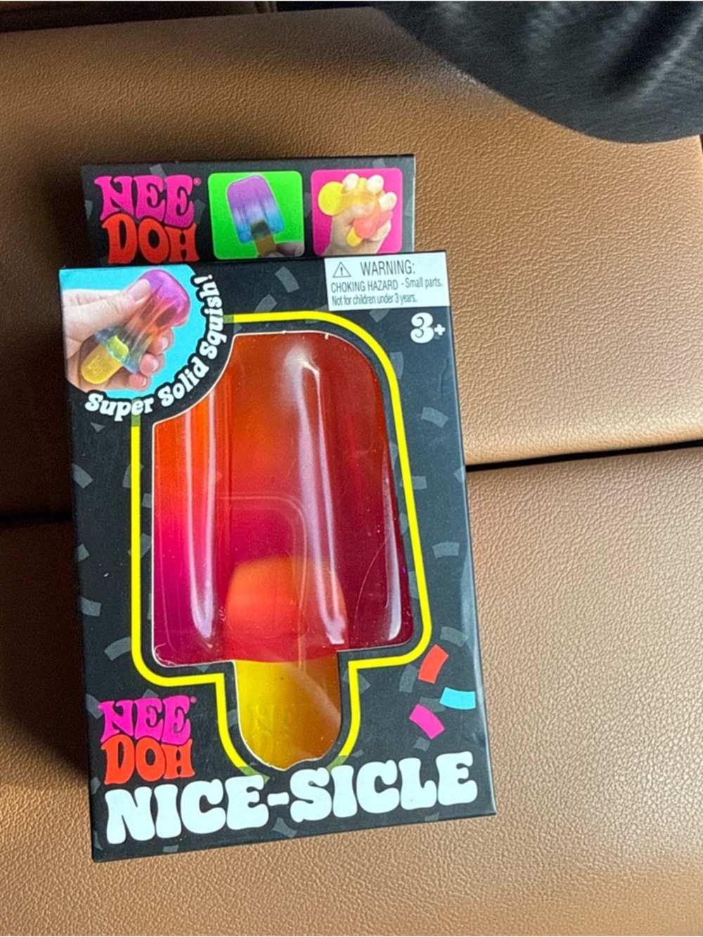 TikTok viral  NeeDoh Nice-Sicle Popsicle Squishy Toy - Red, Orange, Yellow